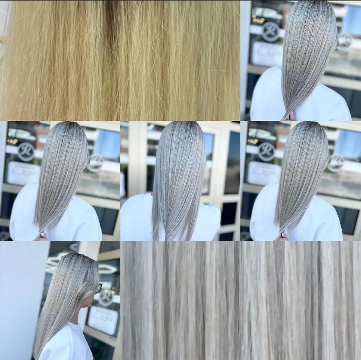 Öncesi-Sonrası: Açık sarı düzleştirme ve styling