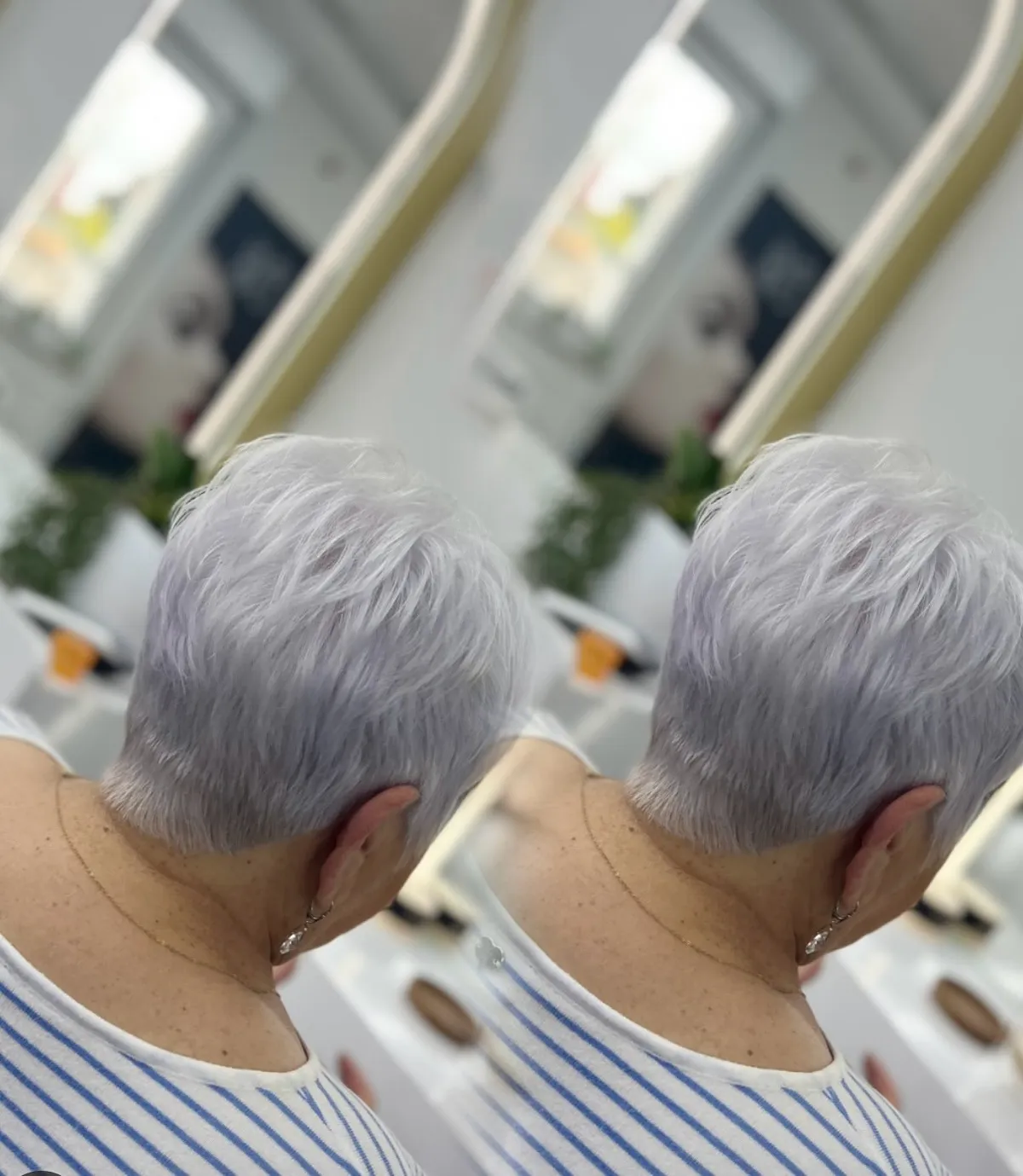 Öncesi-Sonrası: Platin sarısı bob kesim