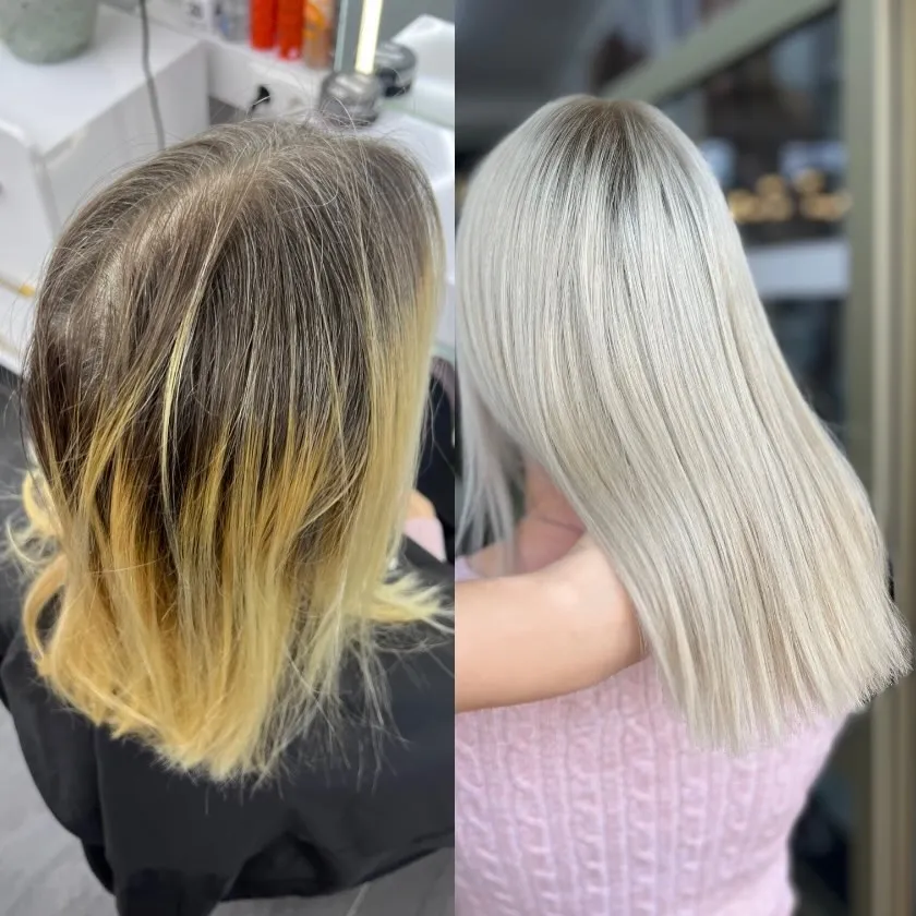 Öncesi-Sonrası: Platin sarısı düzleştirme