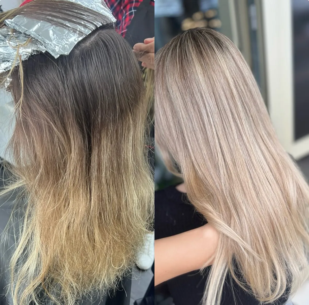 Öncesi-Sonrası: Gümüş sarısı düz