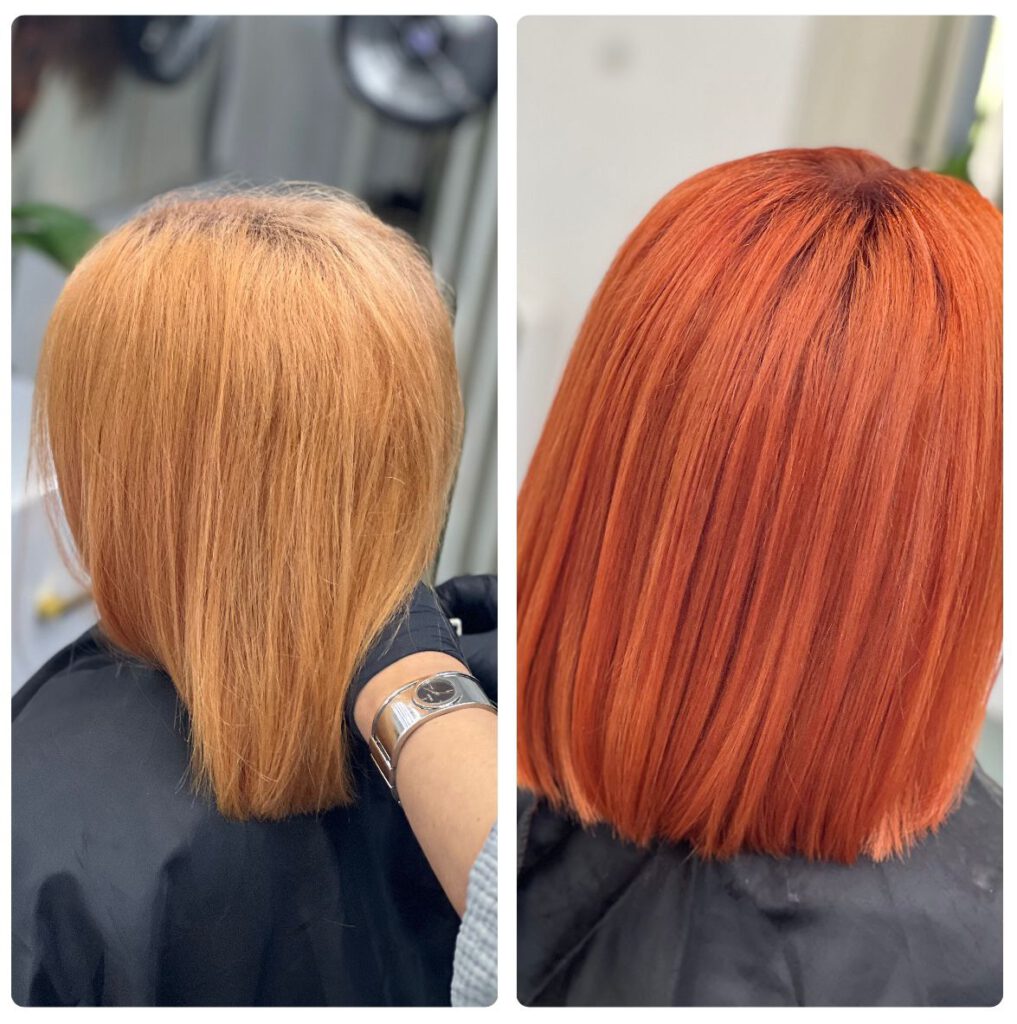 Roter Kurzhaarschnitt Friseur Hamm